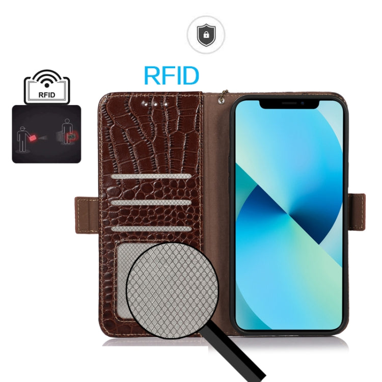 Custodia per telefono in pelle di vacchetta di coccodrillo, For Asus ROG Phone 7
