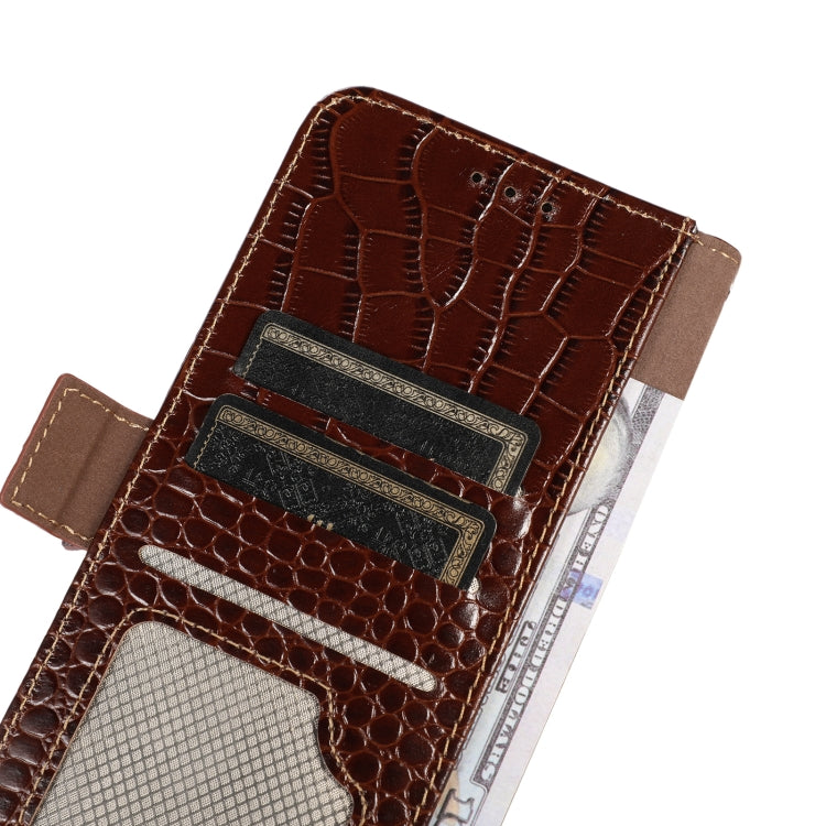 Custodia per telefono in pelle di vacchetta di coccodrillo, For Asus ROG Phone 7