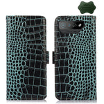 Custodia per telefono in pelle di vacchetta di coccodrillo, For Asus ROG Phone 7