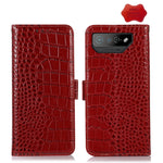 Custodia per telefono in pelle di vacchetta di coccodrillo, For Asus ROG Phone 7