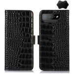 Custodia per telefono in pelle di vacchetta di coccodrillo, For Asus ROG Phone 7