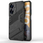 Punk Armor 2 in 1 PC + custodia per telefono antiurto in TPU con supporto invisibile, For Huawei P60 Art, For Realme C55