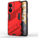 Punk Armor 2 in 1 PC + custodia per telefono antiurto in TPU con supporto invisibile, For Huawei P60 Art, For Realme C55