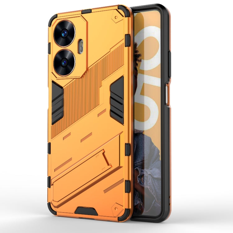 Punk Armor 2 in 1 PC + custodia per telefono antiurto in TPU con supporto invisibile, For Huawei P60 Art, For Realme C55