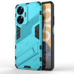 Punk Armor 2 in 1 PC + custodia per telefono antiurto in TPU con supporto invisibile, For Huawei P60 Art, For Realme C55
