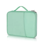 Borsa in pelle con trama per laptop 9.7-11 pollici