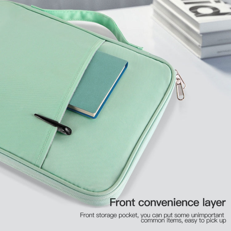 Borsa in pelle con trama per laptop 9.7-11 pollici