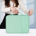 Borsa in pelle con trama per laptop 9.7-11 pollici