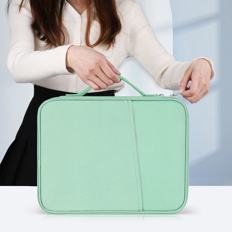 Borsa in pelle con trama per laptop 9.7-11 pollici