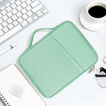Borsa in pelle con trama per laptop 9.7-11 pollici