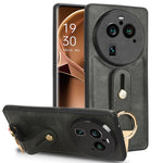 Custodia per telefono posteriore in pelle con cinturino, For OPPO Find X6 Pro 5G, For Realme C55