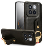 Custodia per telefono posteriore in pelle con cinturino, For Xiaomi 14 Ultra, For Xiaomi Redmi 13C 4G/Poco C65, For Xiaomi 14 Pro, For Xiaomi 14