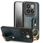 Custodia per telefono posteriore in pelle con cinturino, For Xiaomi 14 Ultra, For Xiaomi Redmi 13C 4G/Poco C65, For Xiaomi 14 Pro, For Xiaomi 14