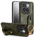 Custodia per telefono posteriore in pelle con cinturino, For Xiaomi 14 Ultra, For Xiaomi Redmi 13C 4G/Poco C65, For Xiaomi 14 Pro, For Xiaomi 14
