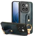 Custodia per telefono posteriore in pelle con cinturino, For Xiaomi 14 Ultra, For Xiaomi Redmi 13C 4G/Poco C65, For Xiaomi 14 Pro, For Xiaomi 14