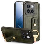 Custodia per telefono posteriore in pelle con cinturino, For Xiaomi 14 Ultra, For Xiaomi Redmi 13C 4G/Poco C65, For Xiaomi 14 Pro, For Xiaomi 14
