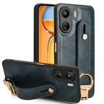 Custodia per telefono posteriore in pelle con cinturino, For Xiaomi 14 Ultra, For Xiaomi Redmi 13C 4G/Poco C65, For Xiaomi 14 Pro, For Xiaomi 14