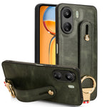 Custodia per telefono posteriore in pelle con cinturino, For Xiaomi 14 Ultra, For Xiaomi Redmi 13C 4G/Poco C65, For Xiaomi 14 Pro, For Xiaomi 14