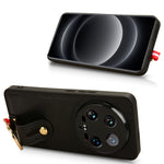 Custodia per telefono posteriore in pelle con cinturino, For Xiaomi 14 Ultra, For Xiaomi Redmi 13C 4G/Poco C65, For Xiaomi 14 Pro, For Xiaomi 14