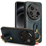 Custodia per telefono posteriore in pelle con cinturino, For Xiaomi 14 Ultra, For Xiaomi Redmi 13C 4G/Poco C65, For Xiaomi 14 Pro, For Xiaomi 14