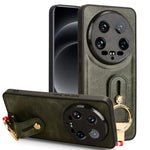 Custodia per telefono posteriore in pelle con cinturino, For Xiaomi 14 Ultra, For Xiaomi Redmi 13C 4G/Poco C65, For Xiaomi 14 Pro, For Xiaomi 14