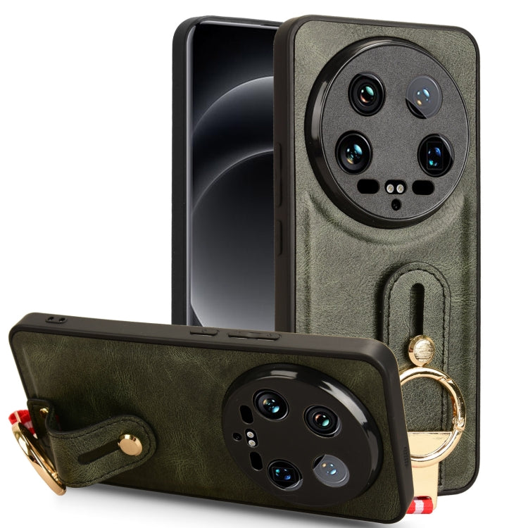 Custodia per telefono posteriore in pelle con cinturino, For Xiaomi 14 Ultra, For Xiaomi Redmi 13C 4G/Poco C65, For Xiaomi 14 Pro, For Xiaomi 14