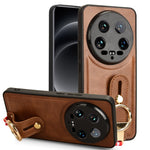 Custodia per telefono posteriore in pelle con cinturino, For Xiaomi 14 Ultra, For Xiaomi Redmi 13C 4G/Poco C65, For Xiaomi 14 Pro, For Xiaomi 14