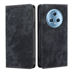Custodia per telefono in pelle magnetica con spazzola antifurto RFID, For Honor Magic5, For Honor Magic5 Pro, For Honor X5 4G, For Honor X40