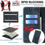 Custodia per telefono in pelle magnetica con spazzola antifurto RFID, For Honor Magic5, For Honor Magic5 Pro, For Honor X5 4G, For Honor X40