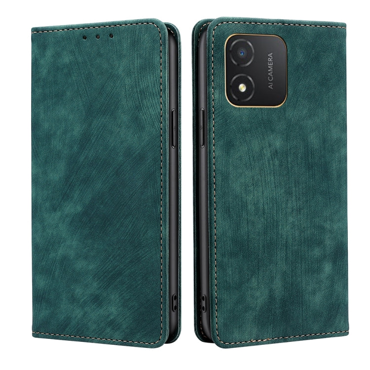 Custodia per telefono in pelle magnetica con spazzola antifurto RFID, For Honor Magic5, For Honor Magic5 Pro, For Honor X5 4G, For Honor X40