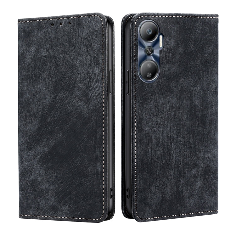 Custodia per telefono in pelle magnetica con spazzola antifurto RFID, For Infinix Hot 12i, For Tecno Camon 19 Neo, For Infinix Hot 20 4G, For Tecno Camon 19 / 19 Pro
