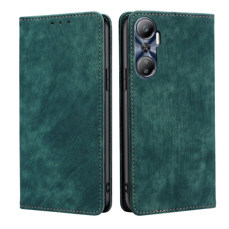 Custodia per telefono in pelle magnetica con spazzola antifurto RFID, For Infinix Hot 12i, For Tecno Camon 19 Neo, For Infinix Hot 20 4G, For Tecno Camon 19 / 19 Pro