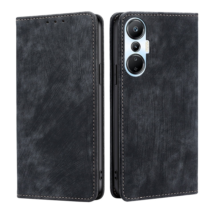 Custodia per telefono in pelle magnetica con spazzola antifurto RFID, For Infinix Hot 20i, For Tecno Pop 6 Pro, For Infinix Hot 20S, For Infinix Note 10 Pro