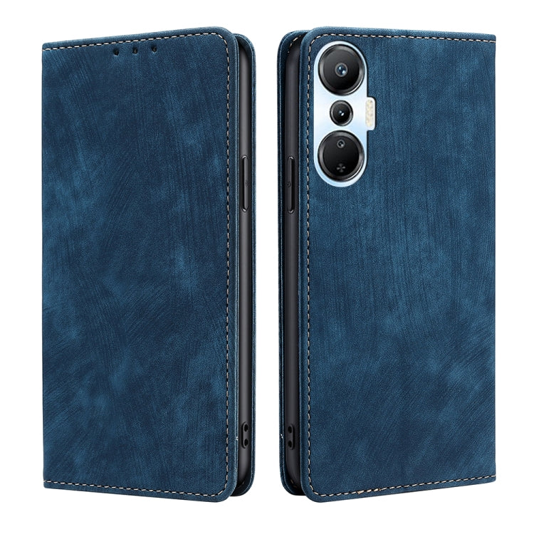 Custodia per telefono in pelle magnetica con spazzola antifurto RFID, For Infinix Hot 20i, For Tecno Pop 6 Pro, For Infinix Hot 20S, For Infinix Note 10 Pro