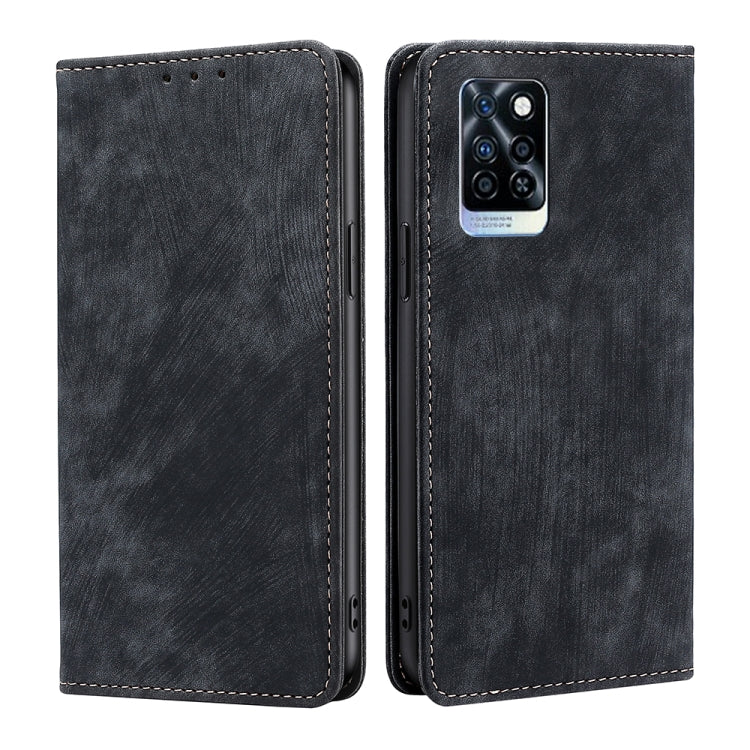 Custodia per telefono in pelle magnetica con spazzola antifurto RFID, For Infinix Hot 20i, For Tecno Pop 6 Pro, For Infinix Hot 20S, For Infinix Note 10 Pro