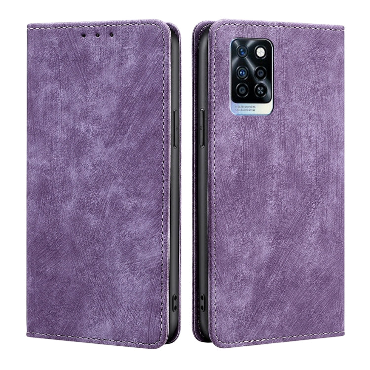 Custodia per telefono in pelle magnetica con spazzola antifurto RFID, For Infinix Hot 20i, For Tecno Pop 6 Pro, For Infinix Hot 20S, For Infinix Note 10 Pro