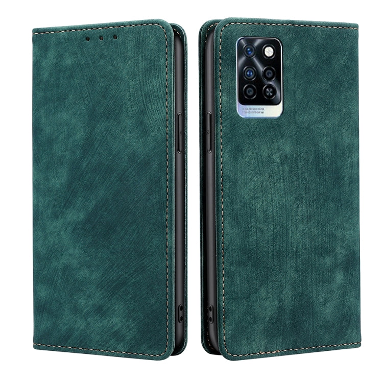Custodia per telefono in pelle magnetica con spazzola antifurto RFID, For Infinix Hot 20i, For Tecno Pop 6 Pro, For Infinix Hot 20S, For Infinix Note 10 Pro