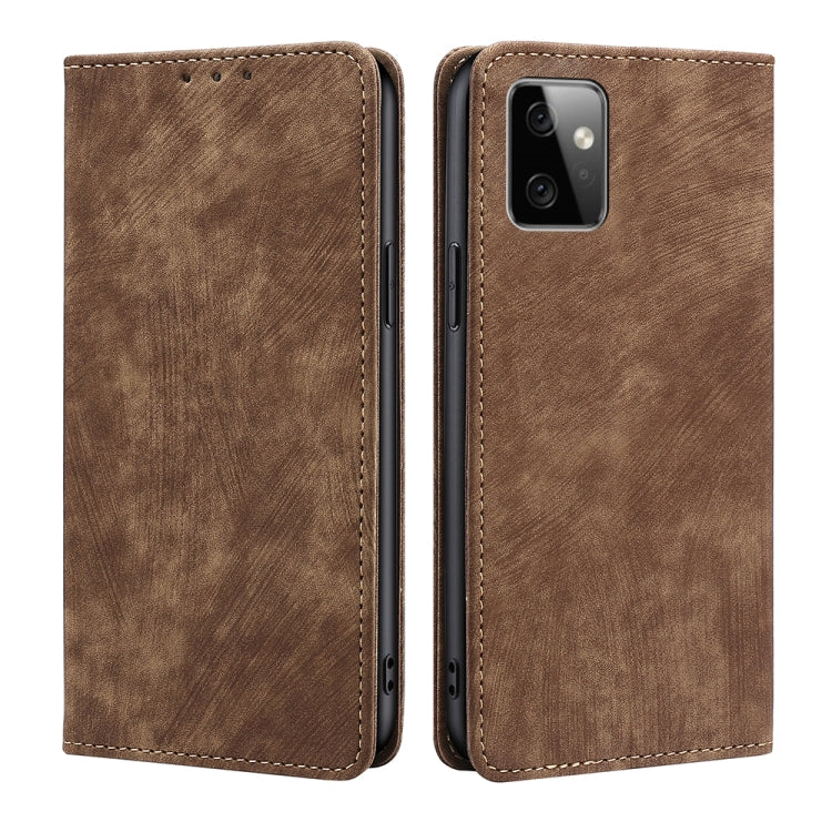 Custodia per telefono in pelle magnetica con spazzola antifurto RFID, For Motorola Moto G Power 2023, For Nokia G22, For OnePlus Ace 2V 5G, For OPPO Find X6 5G