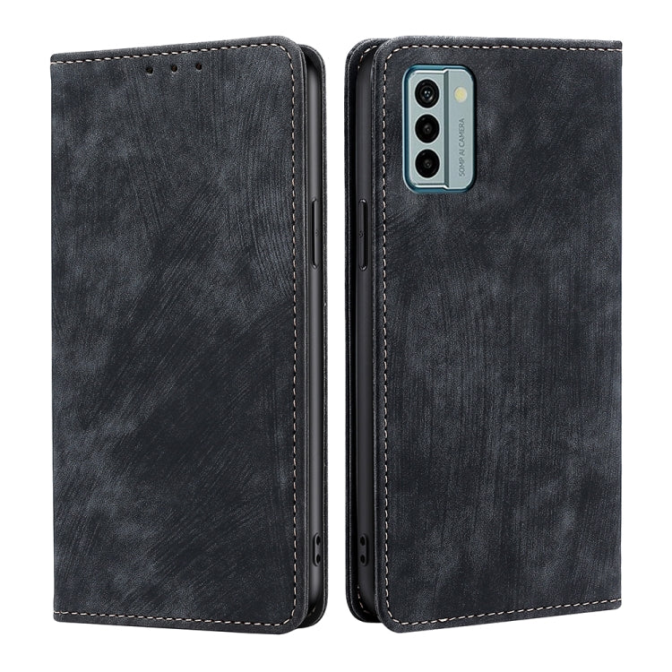 Custodia per telefono in pelle magnetica con spazzola antifurto RFID, For Motorola Moto G Power 2023, For Nokia G22, For OnePlus Ace 2V 5G, For OPPO Find X6 5G