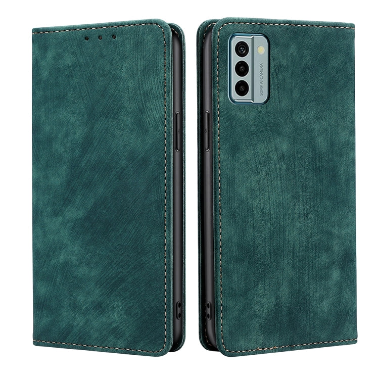 Custodia per telefono in pelle magnetica con spazzola antifurto RFID, For Motorola Moto G Power 2023, For Nokia G22, For OnePlus Ace 2V 5G, For OPPO Find X6 5G
