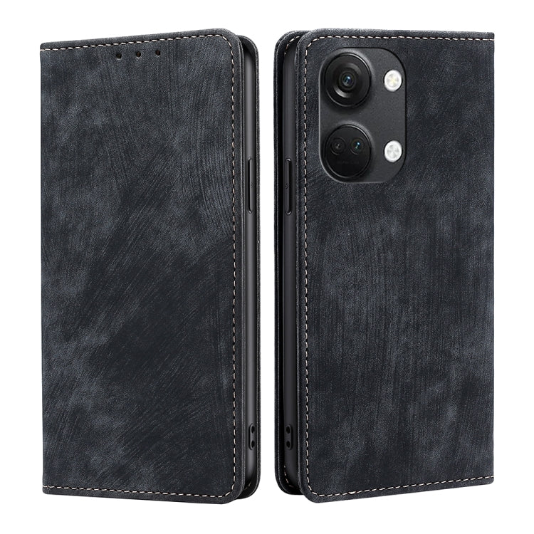 Custodia per telefono in pelle magnetica con spazzola antifurto RFID, For Motorola Moto G Power 2023, For Nokia G22, For OnePlus Ace 2V 5G, For OPPO Find X6 5G