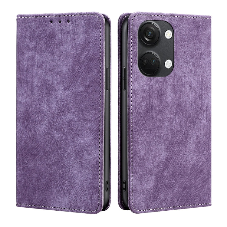 Custodia per telefono in pelle magnetica con spazzola antifurto RFID, For Motorola Moto G Power 2023, For Nokia G22, For OnePlus Ace 2V 5G, For OPPO Find X6 5G