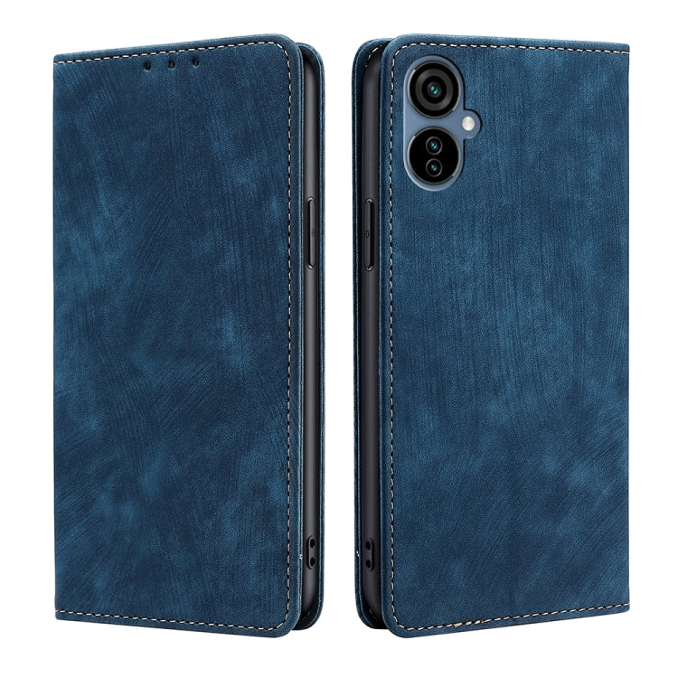 Custodia per telefono in pelle magnetica con spazzola antifurto RFID, For Infinix Hot 12i, For Tecno Camon 19 Neo, For Infinix Hot 20 4G, For Tecno Camon 19 / 19 Pro