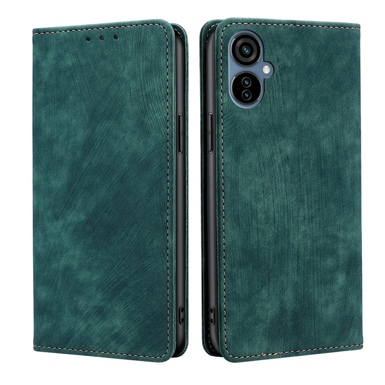 Custodia per telefono in pelle magnetica con spazzola antifurto RFID, For Infinix Hot 12i, For Tecno Camon 19 Neo, For Infinix Hot 20 4G, For Tecno Camon 19 / 19 Pro