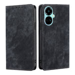 Custodia per telefono in pelle magnetica con spazzola antifurto RFID, For Infinix Hot 12i, For Tecno Camon 19 Neo, For Infinix Hot 20 4G, For Tecno Camon 19 / 19 Pro
