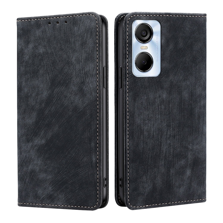Custodia per telefono in pelle magnetica con spazzola antifurto RFID, For Infinix Hot 20i, For Tecno Pop 6 Pro, For Infinix Hot 20S, For Infinix Note 10 Pro
