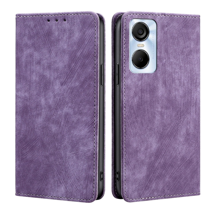 Custodia per telefono in pelle magnetica con spazzola antifurto RFID, For Infinix Hot 20i, For Tecno Pop 6 Pro, For Infinix Hot 20S, For Infinix Note 10 Pro
