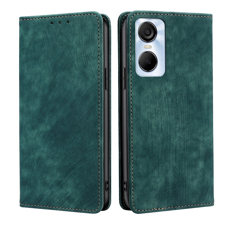 Custodia per telefono in pelle magnetica con spazzola antifurto RFID, For Infinix Hot 20i, For Tecno Pop 6 Pro, For Infinix Hot 20S, For Infinix Note 10 Pro