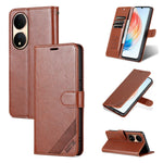 AZNS Custodia per cellulare in pelle di pecora con struttura in pelle di pecora, For vivo Y100, For Honor 70 Lite