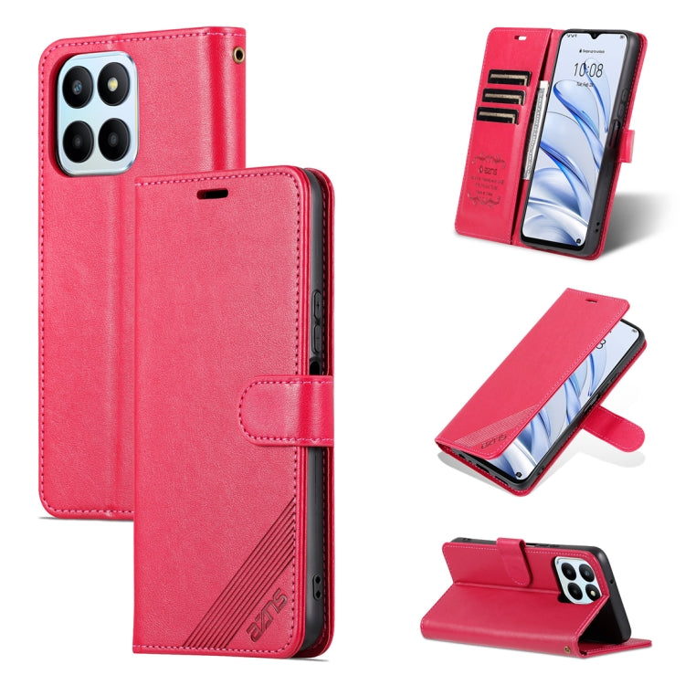 AZNS Custodia per cellulare in pelle di pecora con struttura in pelle di pecora, For vivo Y100, For Honor 70 Lite